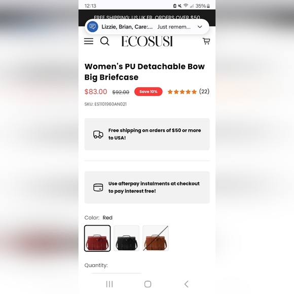 DEtachable Bow Big Briefcase ecosusi brand - Picture 16 of 16